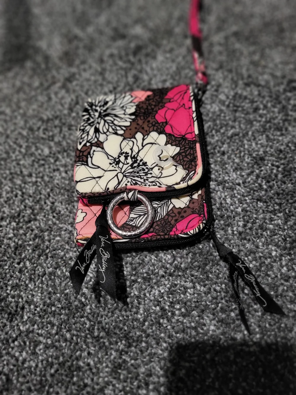 Vera Bradley Pink Floral Quilted Wallet